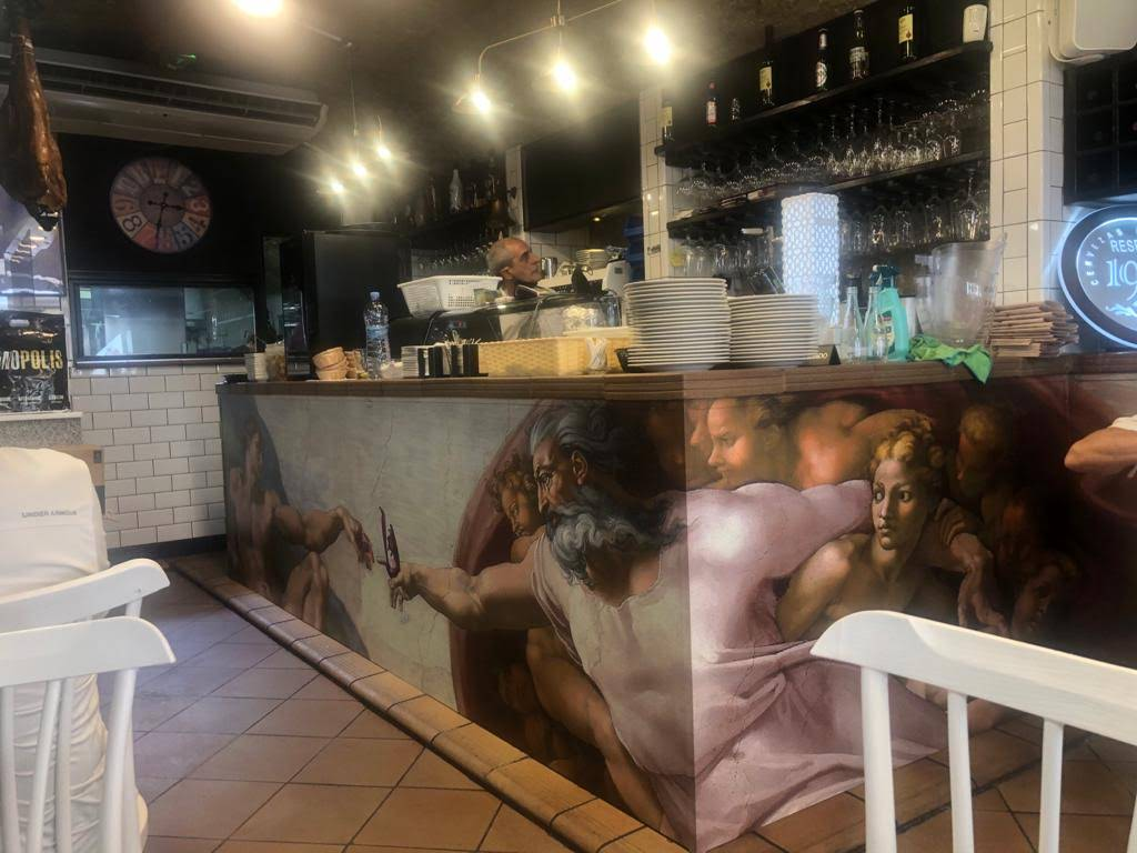 Cozy dining area at La Tapilla Sixtina